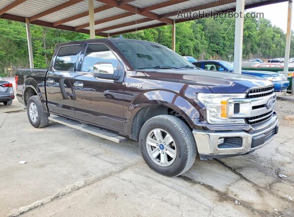 1FTEW1C58KFA67463 2019 FORD F150 Brown Delantero derecho