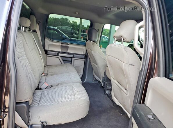1FTEW1C58KFA67463 2019 FORD F150 Brown Vista de los asientos traseros
