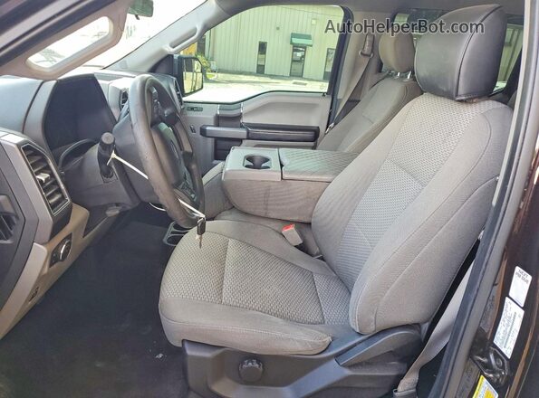 1FTEW1C58KFA67463 2019 FORD F150 Brown Vista interior delantera
