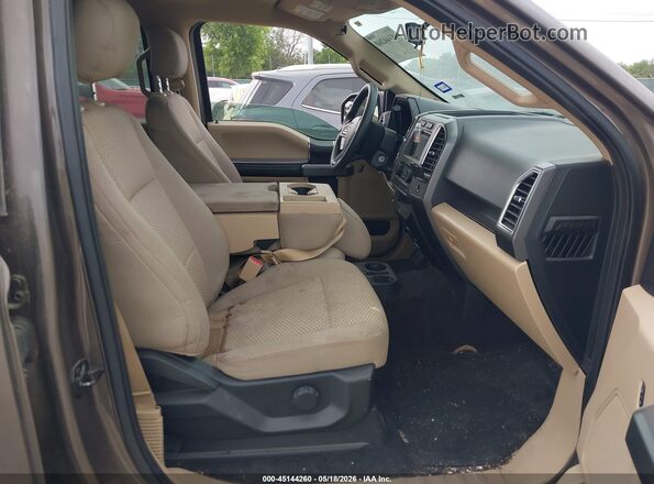 1FTEW1C80GKF45366 2016 FORD F150 Brown წინა სალონის ხედი