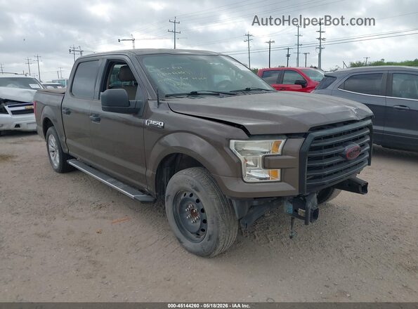 1FTEW1C80GKF45366 2016 FORD F150 Brown წინა მარჯვენა