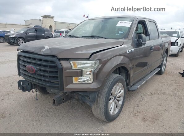 1FTEW1C80GKF45366 2016 FORD F150 Brown წინა მარცხენა ხედი სამი მეოთხედიდან