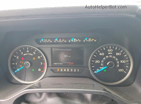 1FTEW1C83GKD02490 2016 FORD F150 Черный Вид щитка приборов