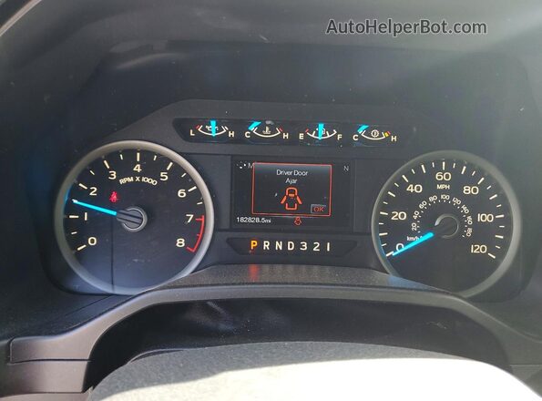 1FTEW1C85GFA89471 2016 FORD F150 Black Widok zestawu wskaźników