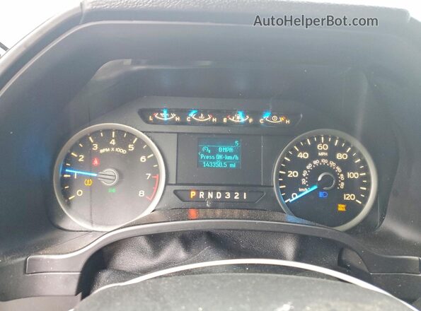 1FTEW1C85HKD45357 2017 FORD F150 Угольный Вид щитка приборов