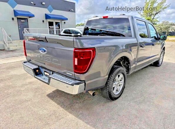 1FTEW1C86PKD23334 2023 FORD F150 Gray Հետևի աջ
