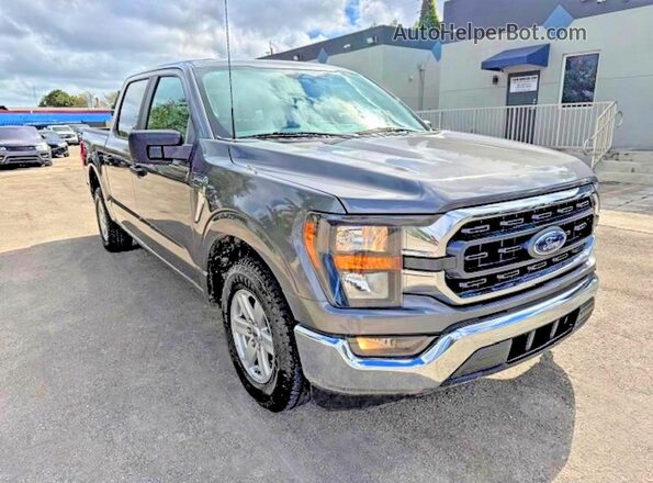1FTEW1C86PKD23334 2023 FORD F150 Gray Առջևի աջ