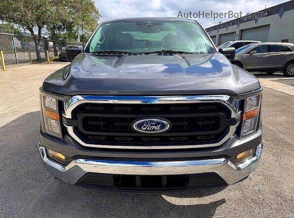 1FTEW1C86PKD23334 2023 FORD F150 Gray Դիմացի տեսք