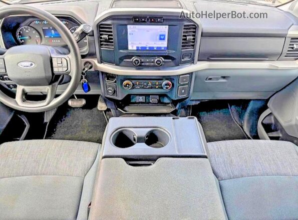1FTEW1C86PKD23334 2023 FORD F150 Gray Առջևի վահանակի տեսք