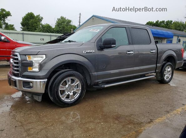 1FTEW1CF1HKC05255 2017 FORD F150 Gray Vista tres cuartos delantera izquierda