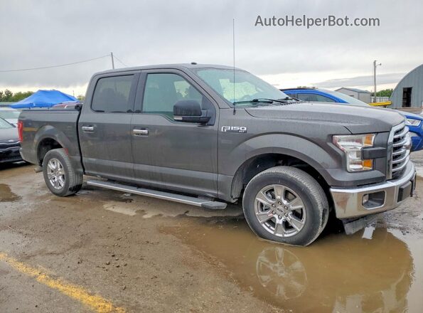 1FTEW1CF1HKC05255 2017 FORD F150 Gray Delantero derecho