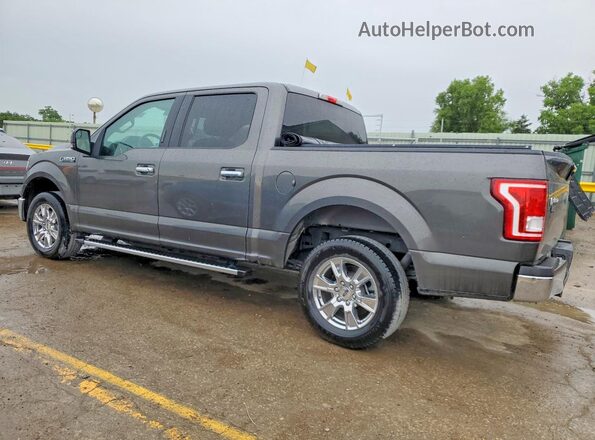 1FTEW1CF1HKC05255 2017 FORD F150 Gray Trasero izquierdo