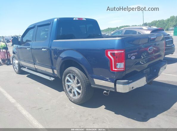 1FTEW1CF3HFB98351 2017 FORD F150 Dark Blue Задняя левая четверть