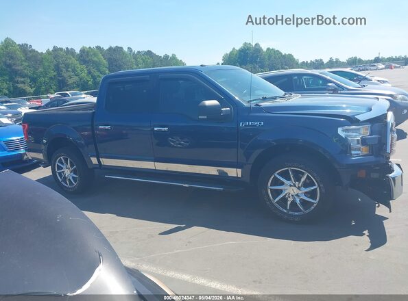 1FTEW1CF3HFB98351 2017 FORD F150 Dark Blue Вид задней части салона
