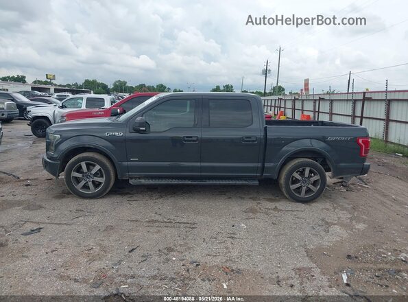 1FTEW1CG1HKC96133 2017 FORD F150 Gray Widok wnętrza 360 stopni