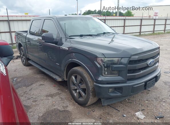 1FTEW1CG1HKC96133 2017 FORD F150 Gray Widok wnętrza z tyłu