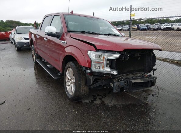 1FTEW1CG1JFD66860 2018 FORD F150 Красный Передняя правая четверть