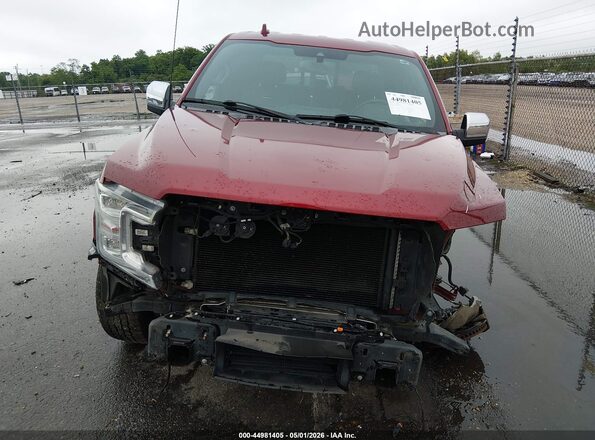 1FTEW1CG1JFD66860 2018 FORD F150 Красный Вид задней части салона