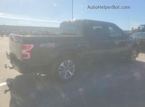 1FTEW1CP0JKC66191 2018 FORD F150 Black Tył prawy