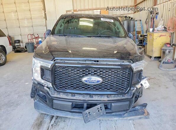 1FTEW1CP1JKF21186 2018 FORD F150 Black წინა ხედი