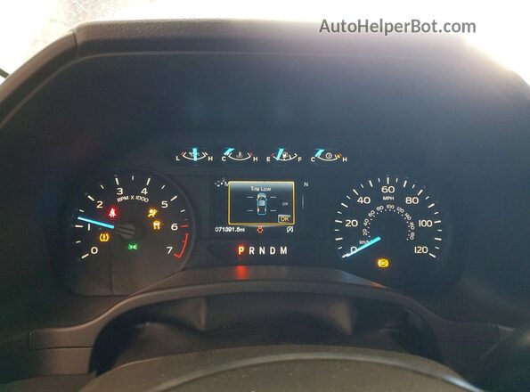1FTEW1CP1JKF21186 2018 FORD F150 Black ხელსაწყოთა პანელის ხედი