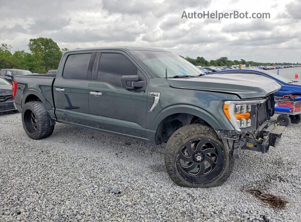 1FTEW1CP3MKD12438 2021 FORD F150 Серый Передняя правая четверть