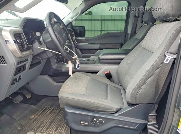 1FTEW1CP3MKD12438 2021 FORD F150 Серый Вид салона спереди