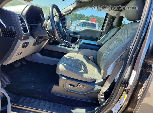 1FTEW1CP4GFC36791 2016 FORD F150 Черный Вид салона спереди