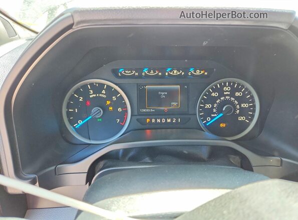 1FTEW1CP4GFC36791 2016 FORD F150 Черный Вид щитка приборов