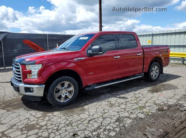 1FTEW1CP4HFB06236 2017 FORD F150 Красный Передняя левая четверть