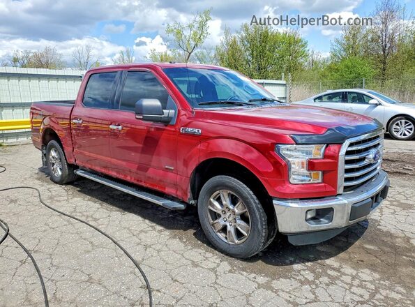 1FTEW1CP4HFB06236 2017 FORD F150 Красный Передняя правая четверть