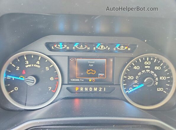 1FTEW1CP4HKC59478 2017 FORD F150 Black Instrument cluster view