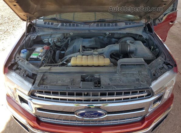 1FTEW1CP4JKD57335 2018 FORD F150 Burgundy Սալոնի հետևի տեսք