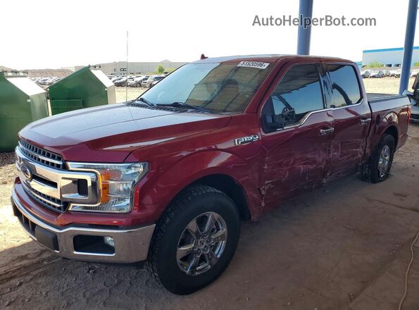 1FTEW1CP4JKD57335 2018 FORD F150 Burgundy Առջևի ձախ երեք քառորդ տեսարան
