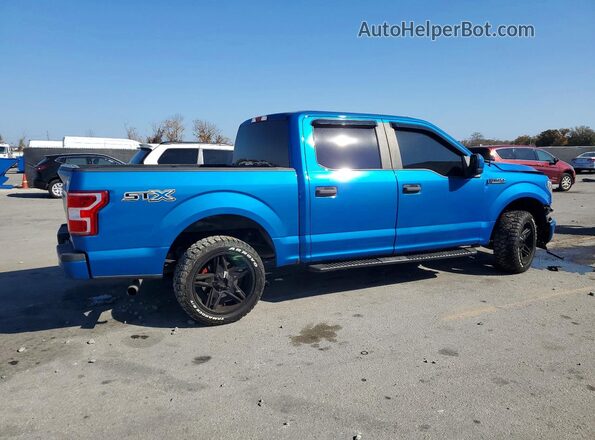 1FTEW1CP5KFC96927 2019 FORD F150 Blue Trasero derecho