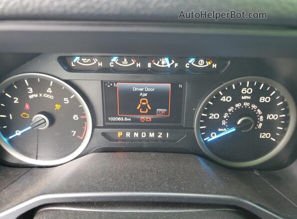 1FTEW1CP6HKC55481 2017 FORD F150 Угольный Вид щитка приборов
