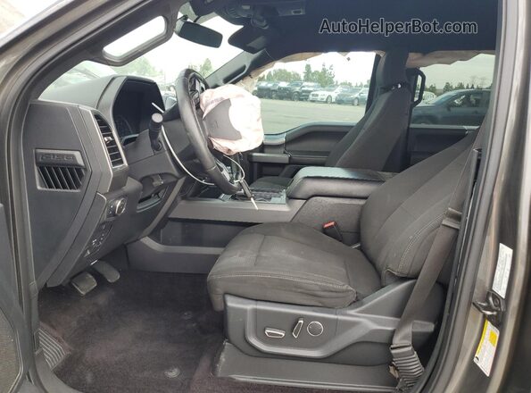 1FTEW1CP6HKC55481 2017 FORD F150 Угольный Вид салона спереди