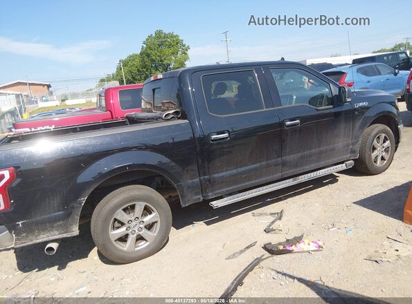1FTEW1CP6JKD40844 2018 FORD F150 Black უკანა სალონის ხედი