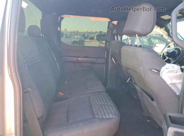 1FTEW1CP7MFB53318 2021 FORD F150 Gray Rear seats view