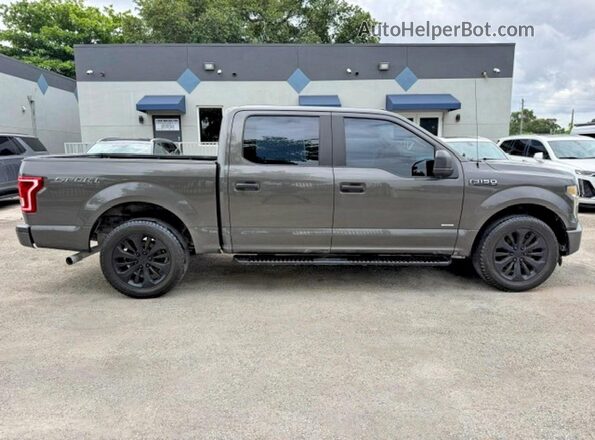 1FTEW1CP9GKF90720 2016 FORD F150 Gray Widok naklejki z numerem VIN
