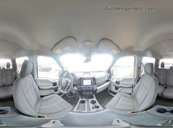 1FTEW1CP9LFA15293 2020 FORD F150 White Widok wnętrza 360 stopni