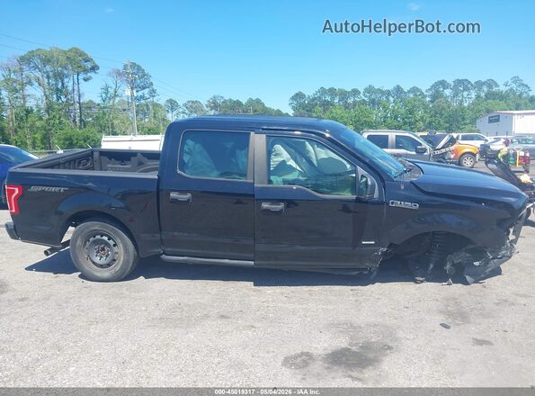 1FTEW1CPXGFD50083 2016 FORD F150 Черный Вид задней части салона