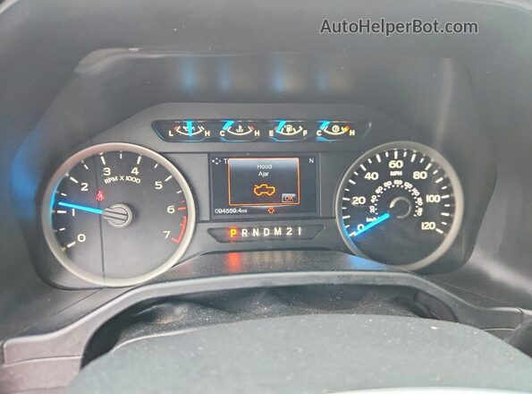 1FTEW1CPXGKE93087 2016 FORD F150 Brown Вид щитка приладів