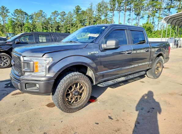 1FTEW1CPXJFD09783 2018 FORD F150 Gray Передня ліва чверть