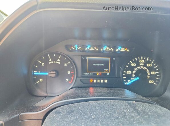 1FTEW1CPXJFD09783 2018 FORD F150 Gray Вид щитка приладів