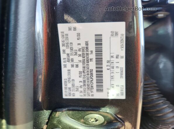 1FTEW1CPXJFD09783 2018 FORD F150 Gray Вид підкапотного простору