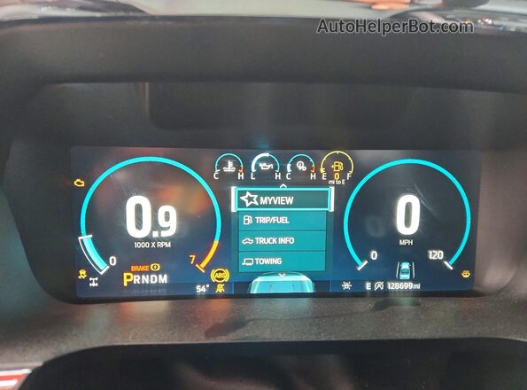 1FTEW1CPXMFC03614 2021 FORD F150 Gray Вид щитка приладів