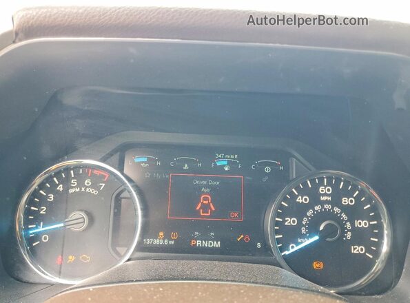 1FTEW1E40KFA79417 2019 FORD F150 Черный Вид щитка приборов