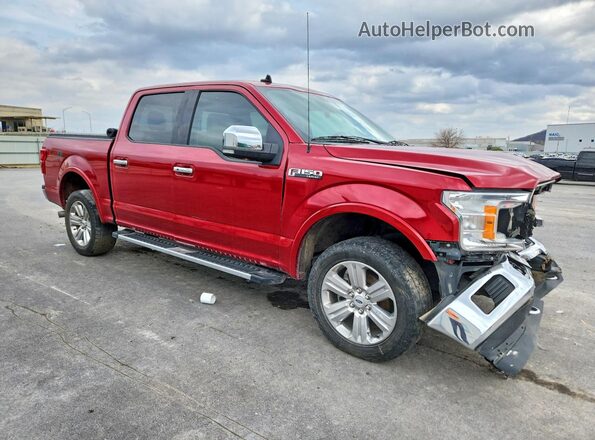 1FTEW1E40LKD96512 2020 FORD F150 Красный Передняя правая четверть