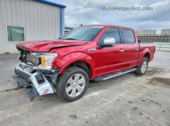 1FTEW1E40LKD96512 2020 FORD F150 Красный Передняя левая четверть